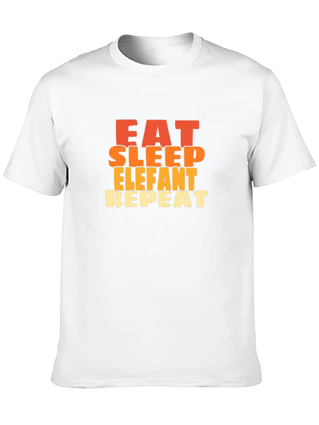 Elephant Casual Graphic T-Shirt – Simple And Comfortable Daily Wear