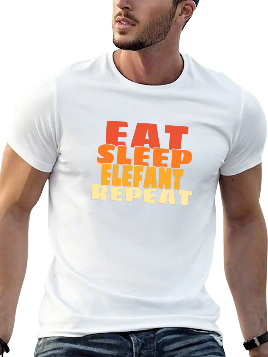 Elephant Casual Graphic T-Shirt – Simple And Comfortable Daily Wear