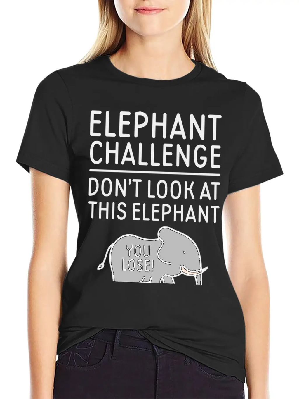 Elephant Challenge Unisex Casual T-Shirt – Clean Design For Daily Comfort