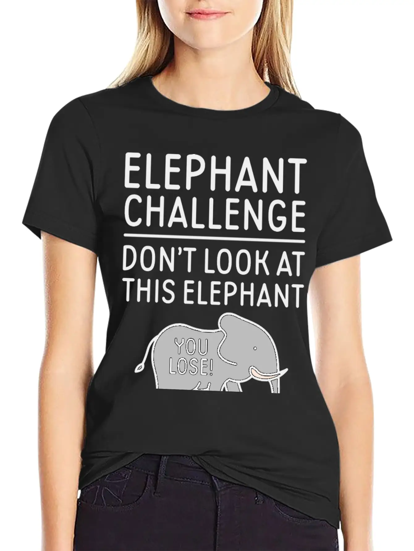 Elephant Challenge Unisex Casual T-Shirt – Clean Design For Daily Comfort