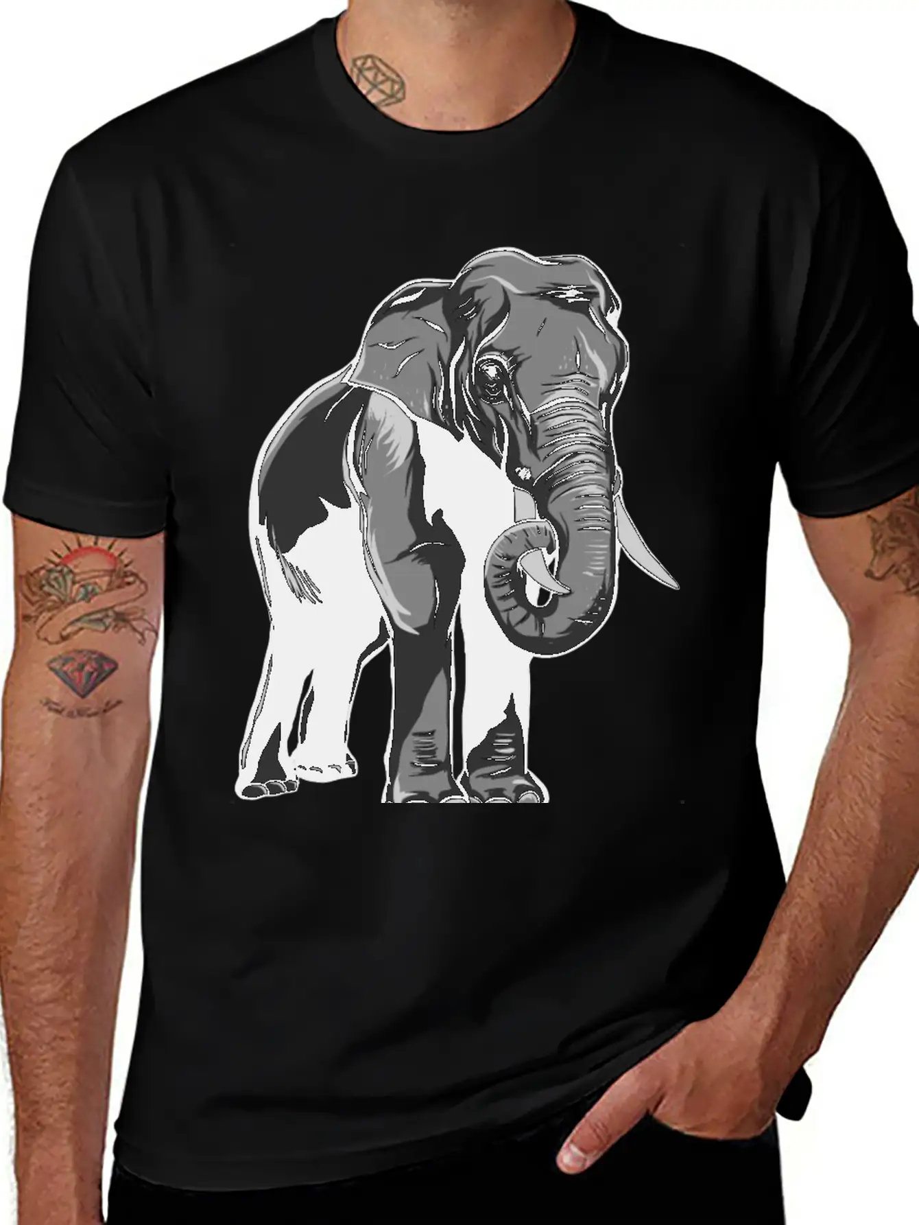 Elephant Essential Cotton Tee For Daily Outfits – Unisex Style