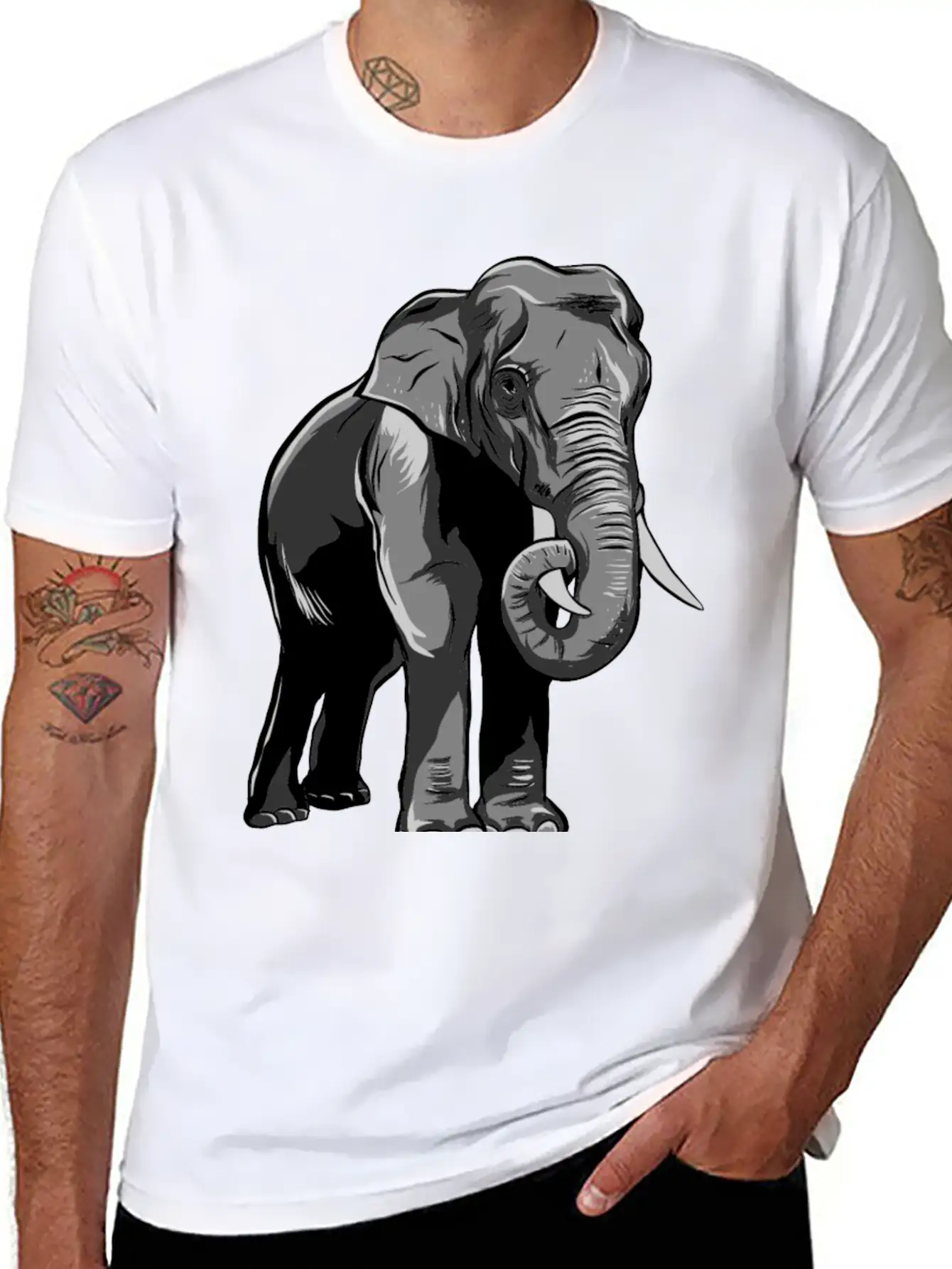 Elephant Essential Cotton Tee For Daily Outfits – Unisex Style