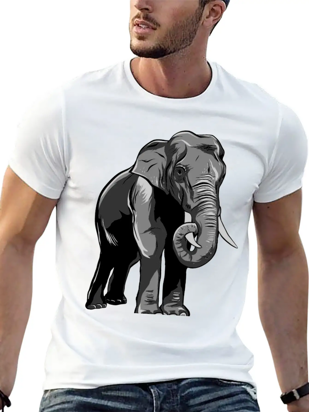 Elephant Essential Cotton Tee For Daily Outfits – Unisex Style