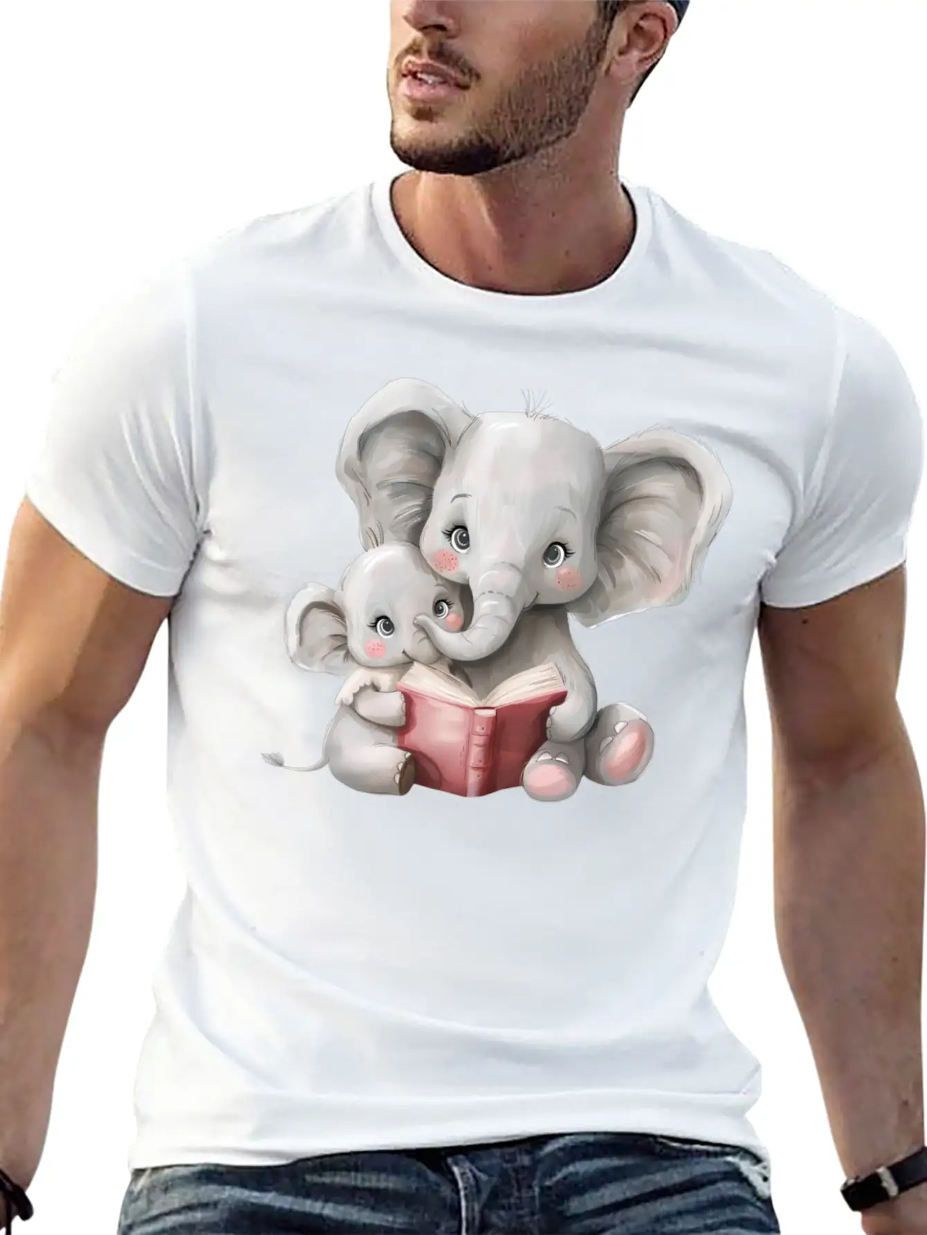 Elephant Family. Unisex Casual T-Shirt – Clean Design For Daily Comfort