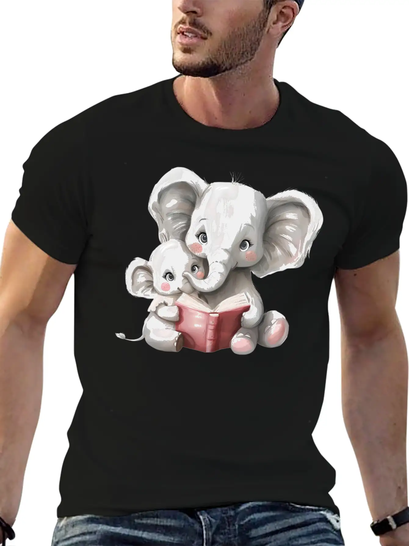 Elephant Family. Unisex Casual T-Shirt – Clean Design For Daily Comfort