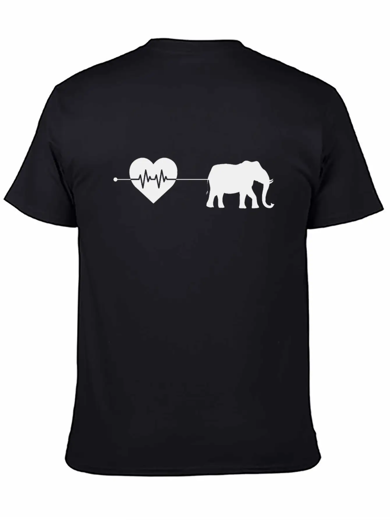 Elephant Heartbeat Breathable Soft Cotton T-Shirt – Timeless Casual Look