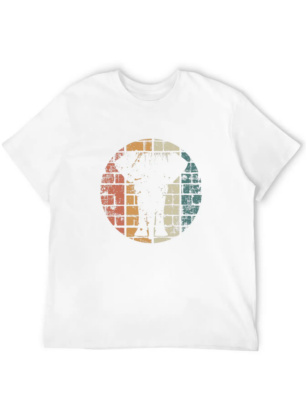 Elephant Retro Unisex Short Sleeve Soft Cotton T-Shirt – Casual Everyday Wear