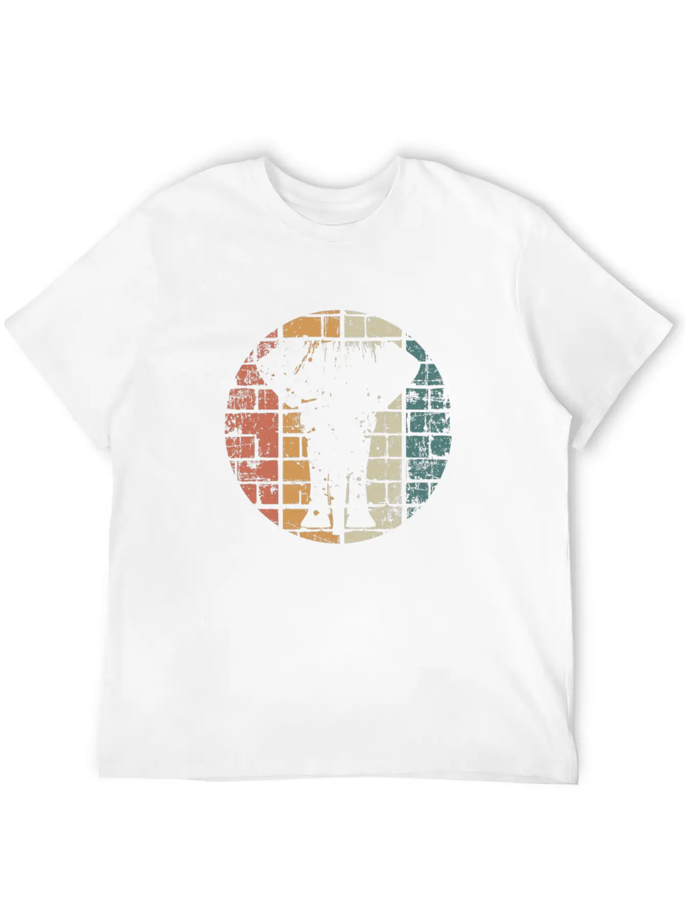 Elephant Retro Unisex Short Sleeve Soft Cotton T-Shirt – Casual Everyday Wear