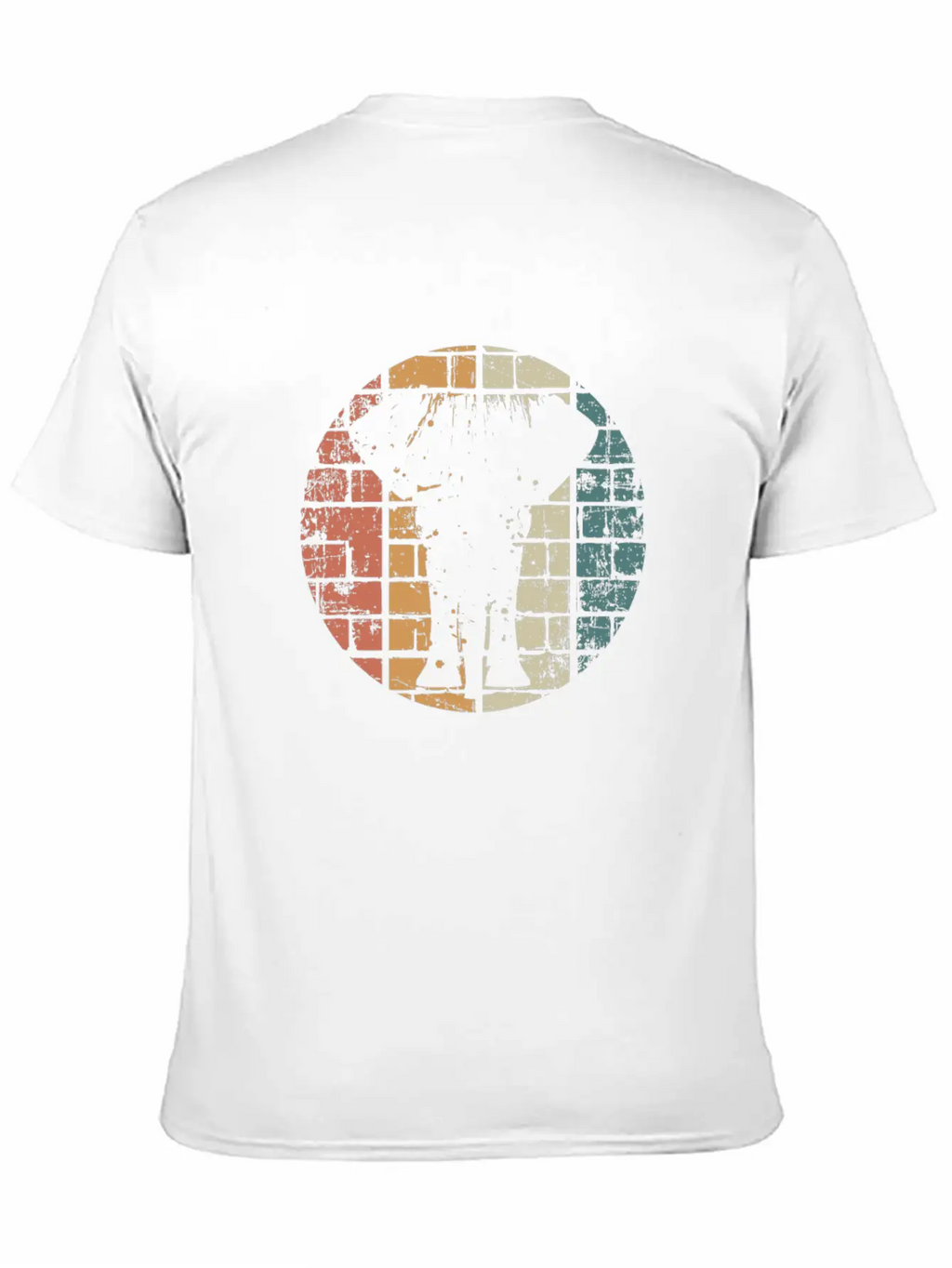 Elephant Retro Unisex Short Sleeve Soft Cotton T-Shirt – Casual Everyday Wear