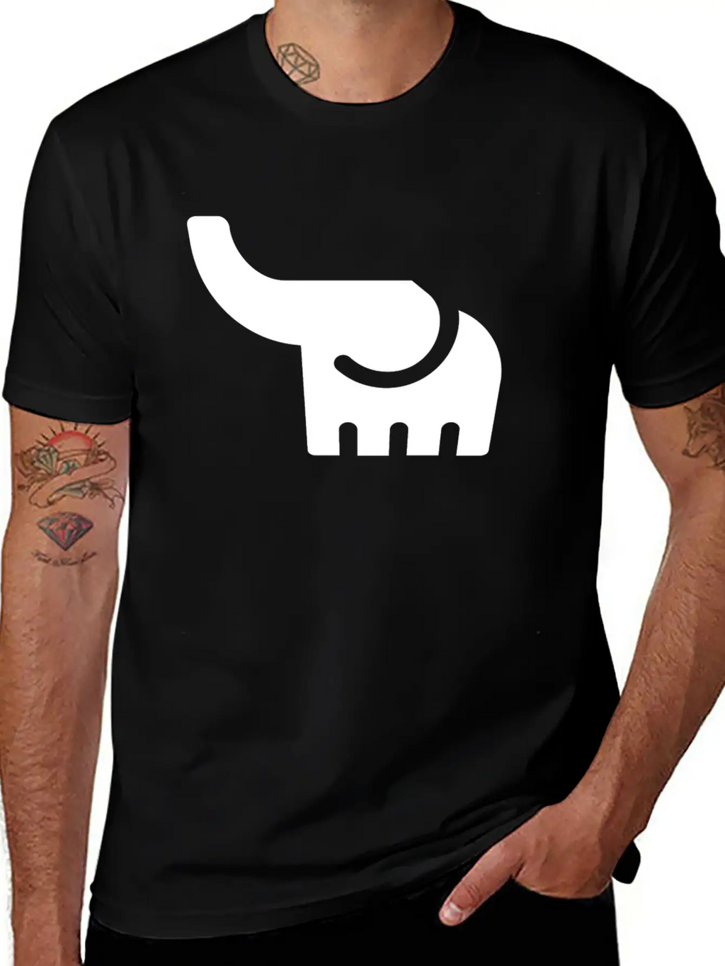 Elephant Stylish Everyday T-Shirt – Unisex Basic Cotton Tee