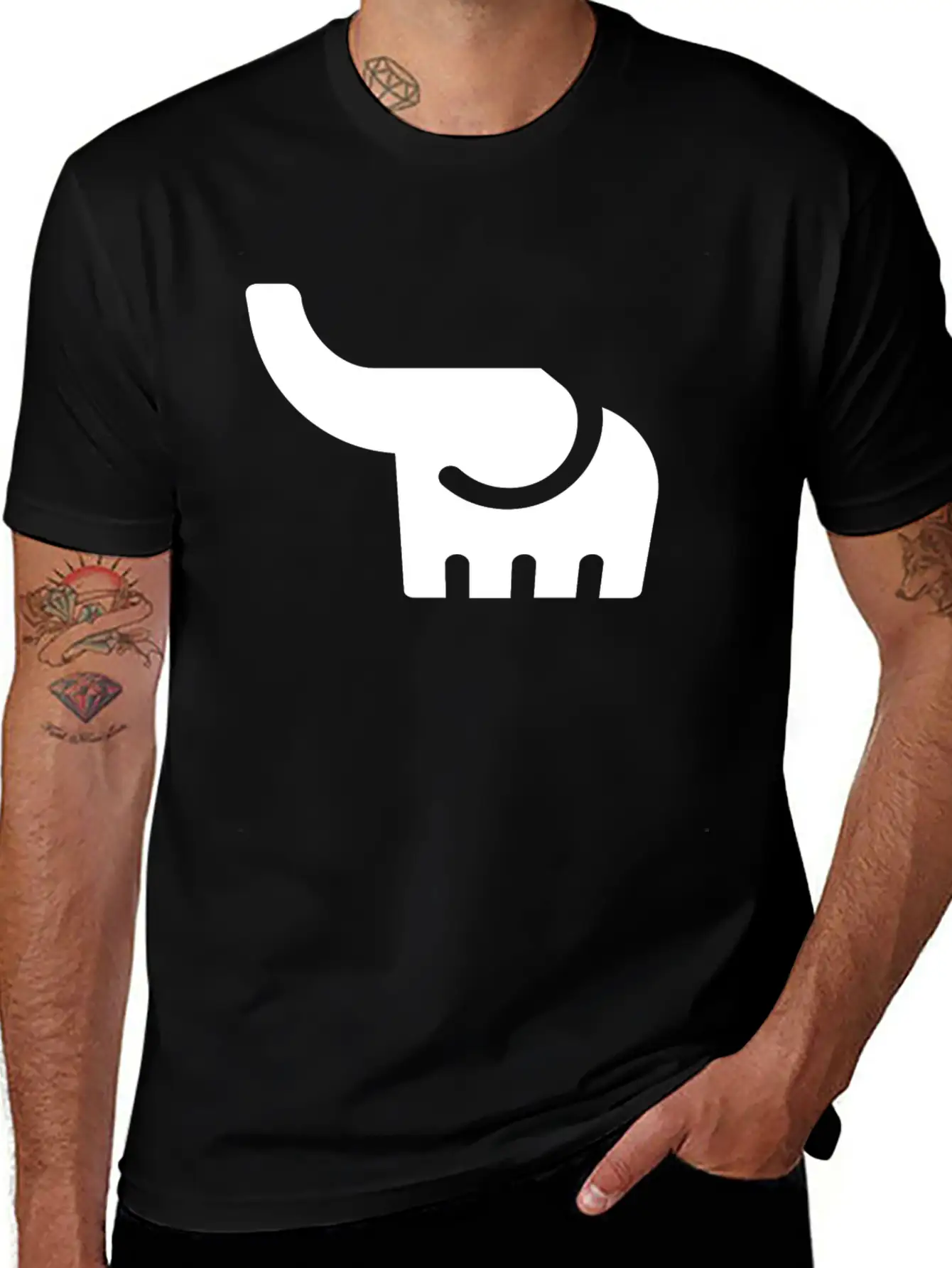 Elephant Stylish Everyday T-Shirt – Unisex Basic Cotton Tee