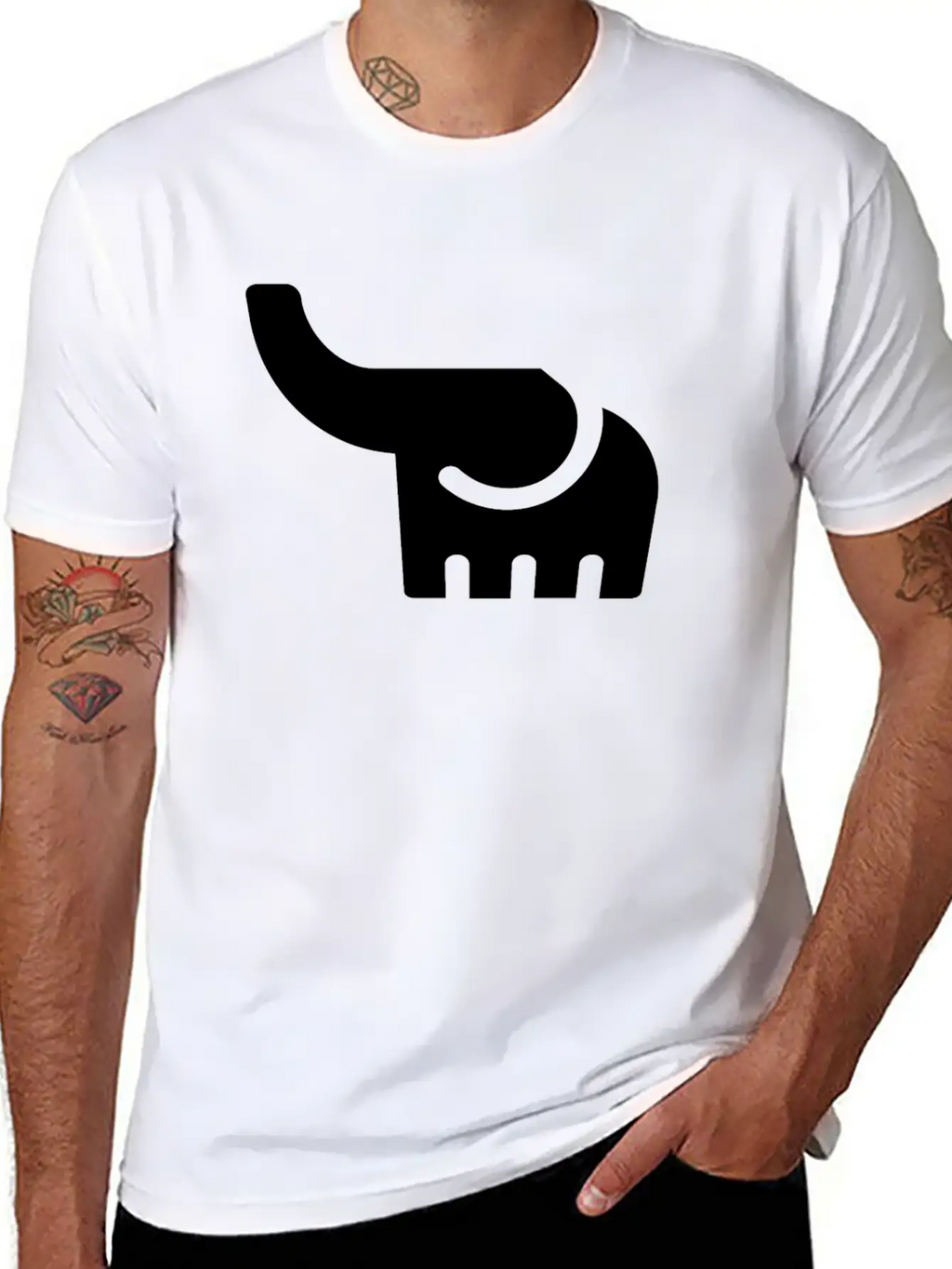 Elephant Stylish Everyday T-Shirt – Unisex Basic Cotton Tee