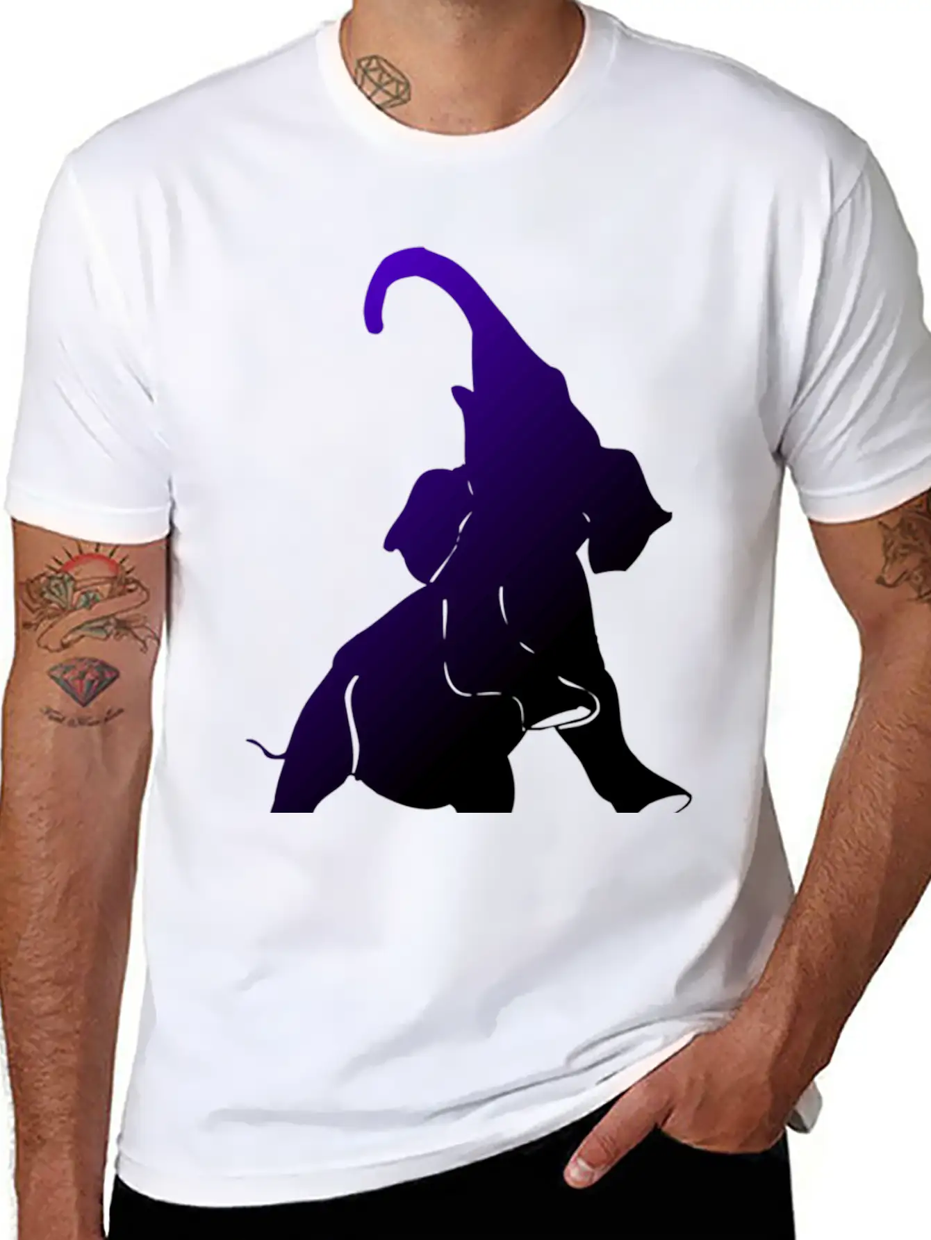 Elephant Unisex Casual T-Shirt – Clean Design For Daily Comfort