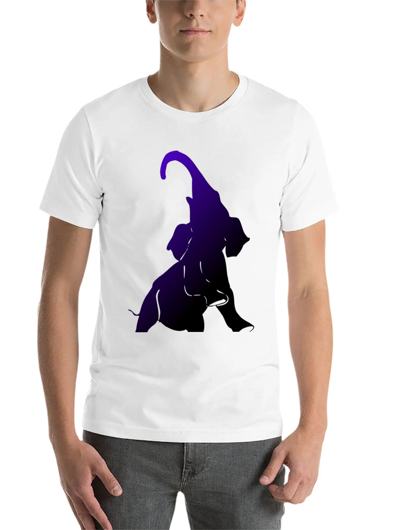 Elephant Unisex Casual T-Shirt – Clean Design For Daily Comfort