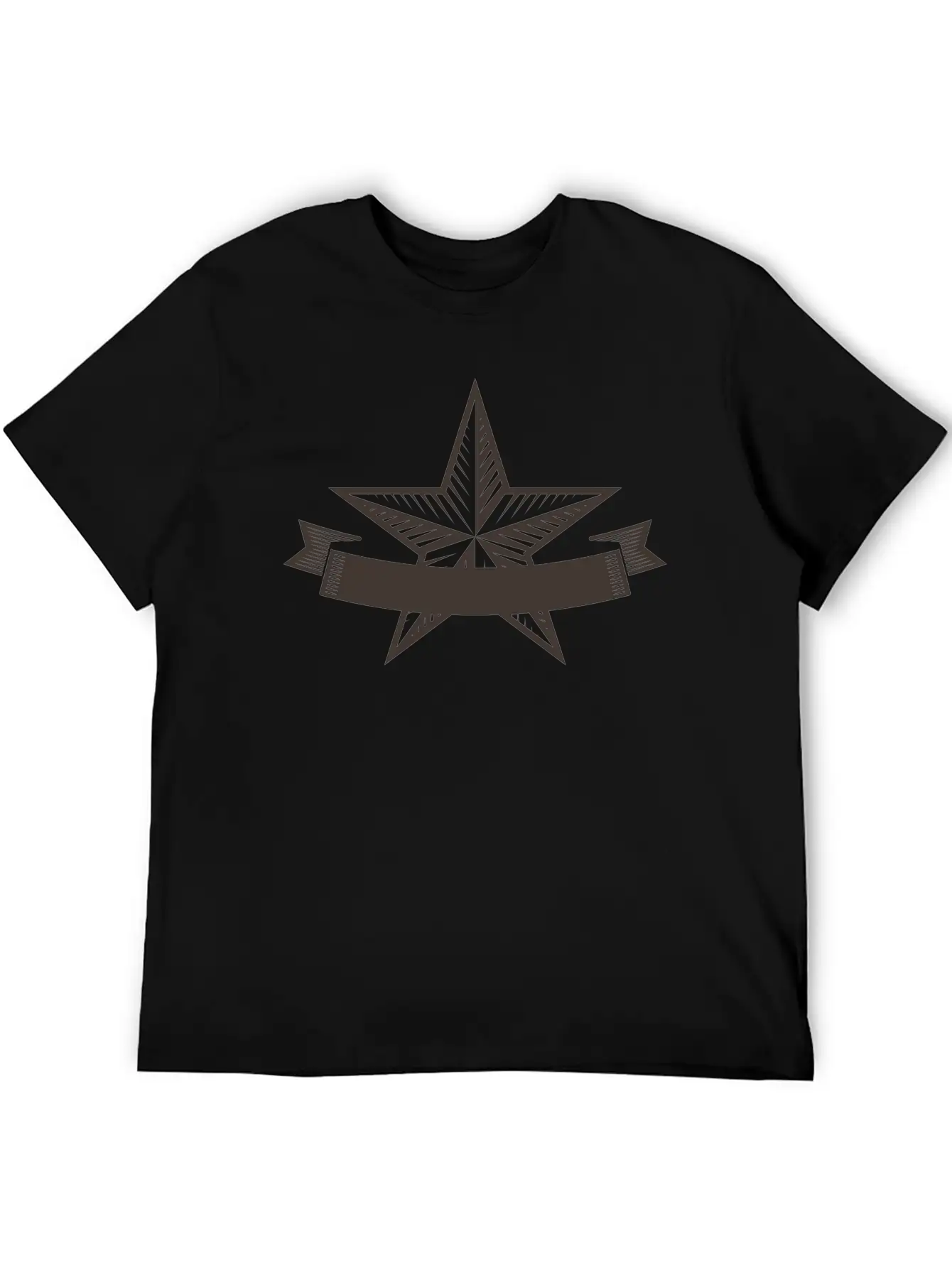 Emblem Banner Casual Graphic T-Shirt – Simple And Comfortable Daily Wear