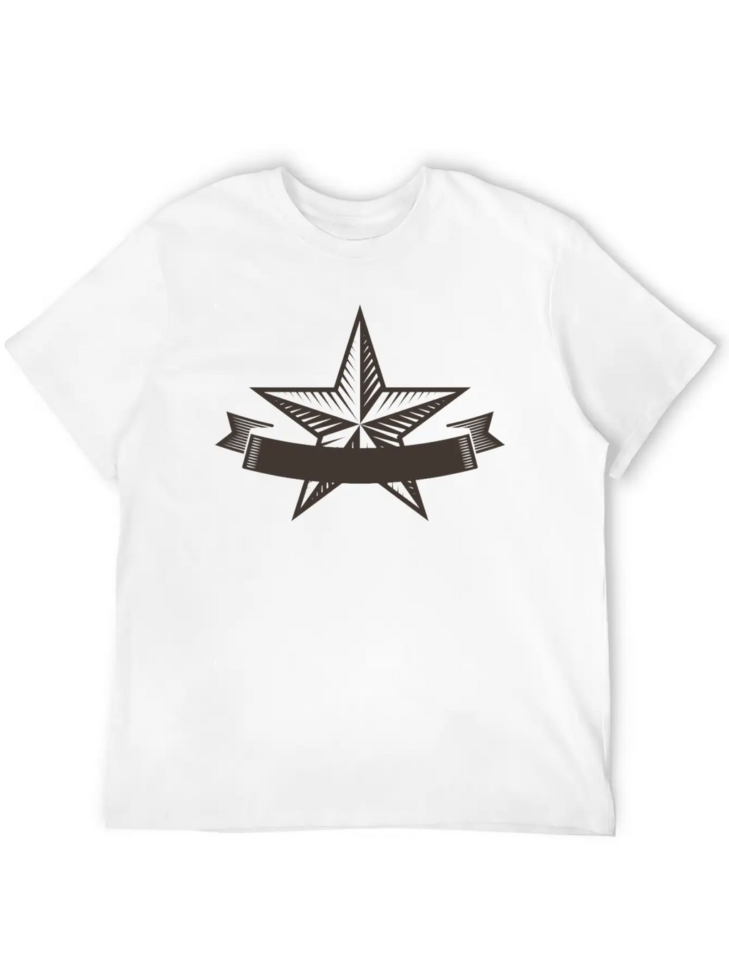 Emblem Banner Casual Graphic T-Shirt – Simple And Comfortable Daily Wear