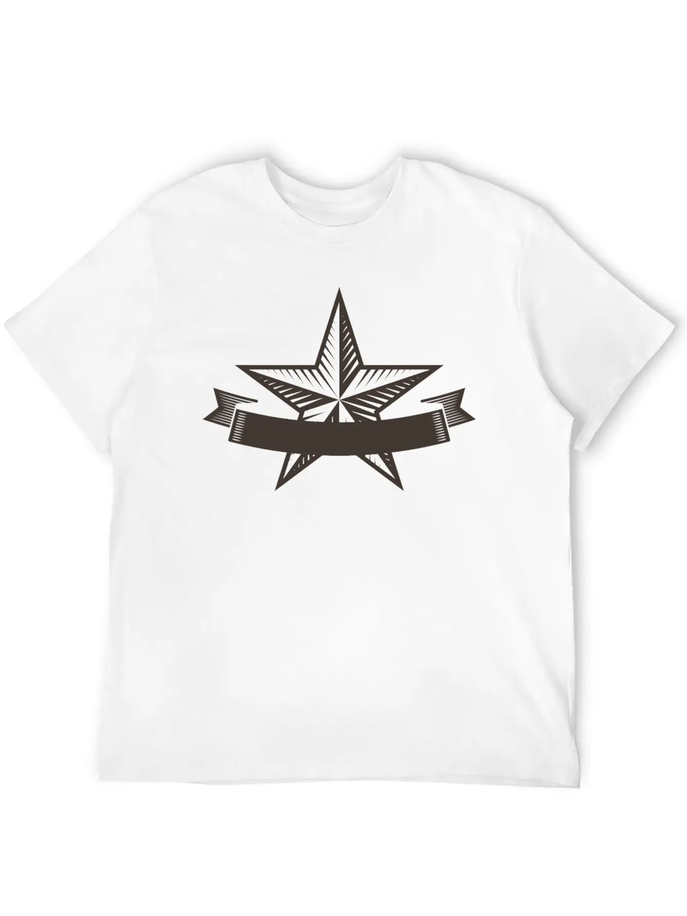 Emblem Banner Casual Graphic T-Shirt – Simple And Comfortable Daily Wear