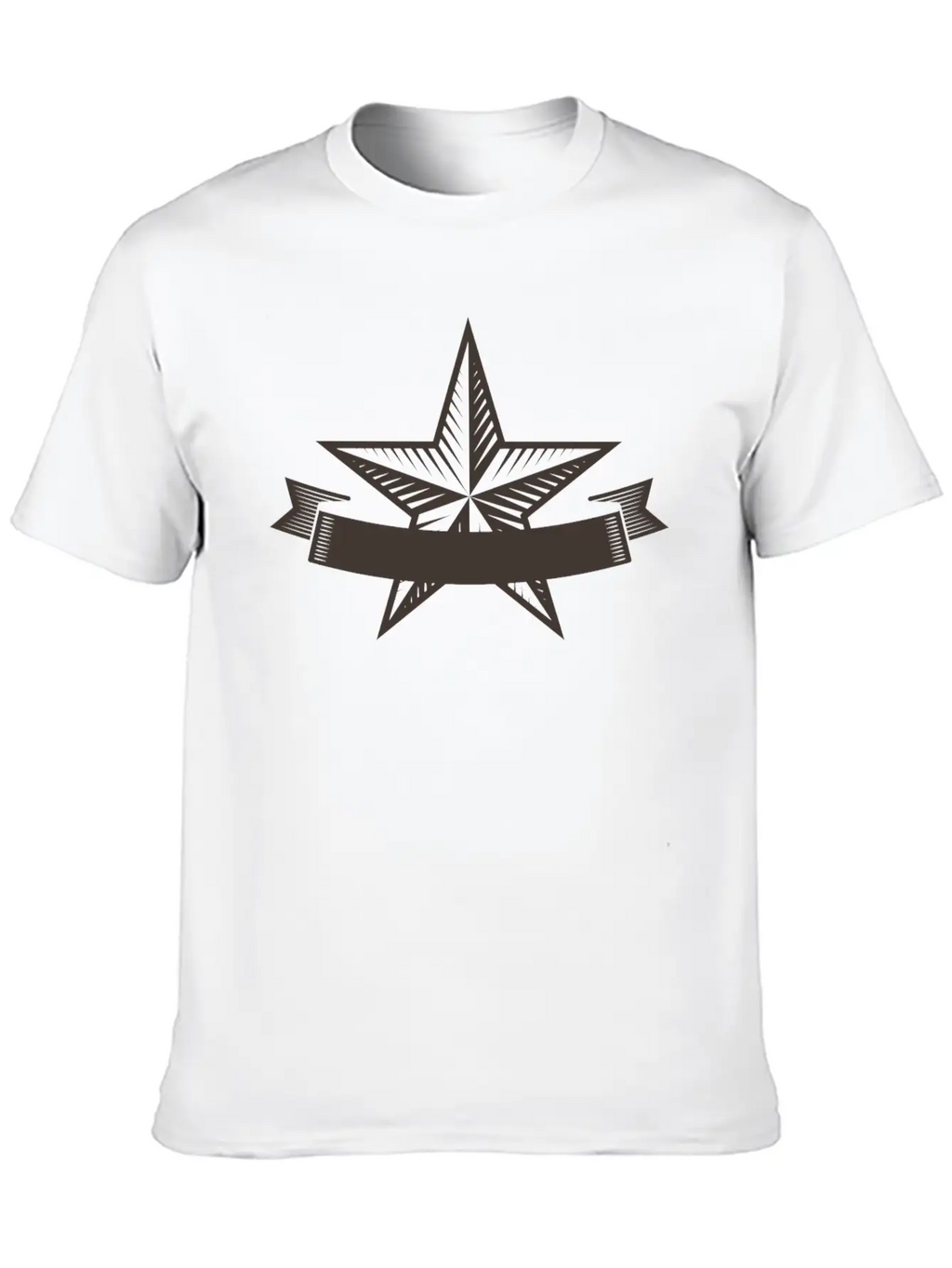 Emblem Banner Casual Graphic T-Shirt – Simple And Comfortable Daily Wear