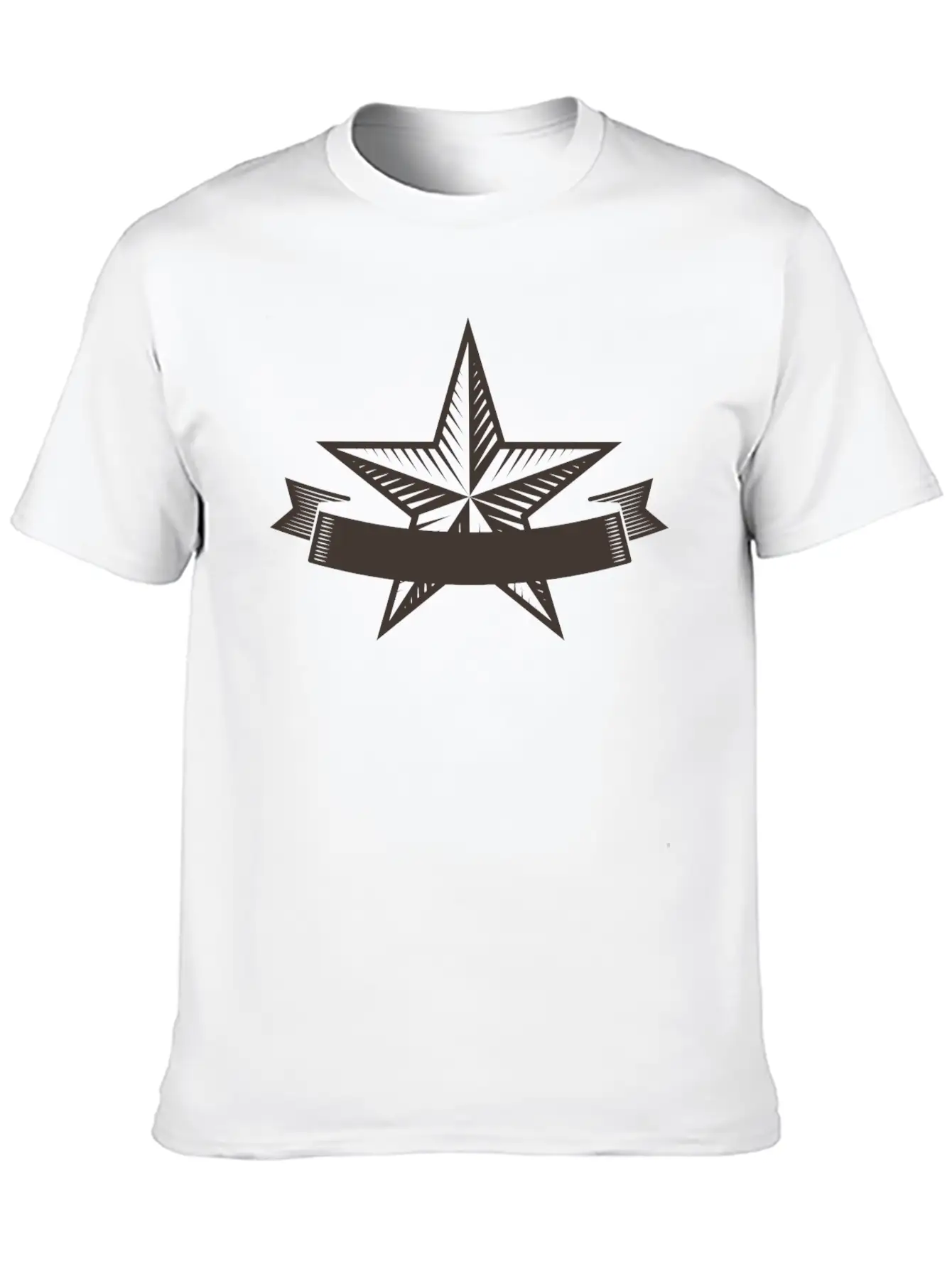 Emblem Banner Casual Graphic T-Shirt – Simple And Comfortable Daily Wear