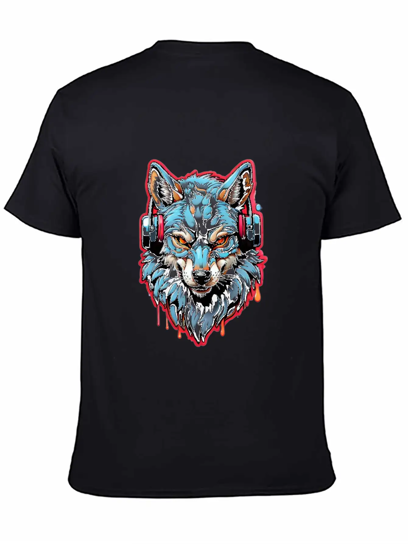 Embrace Nature S Melody With Wolf Music Lovers Unisex Casual T-Shirt – Clean Design For Daily Comfort