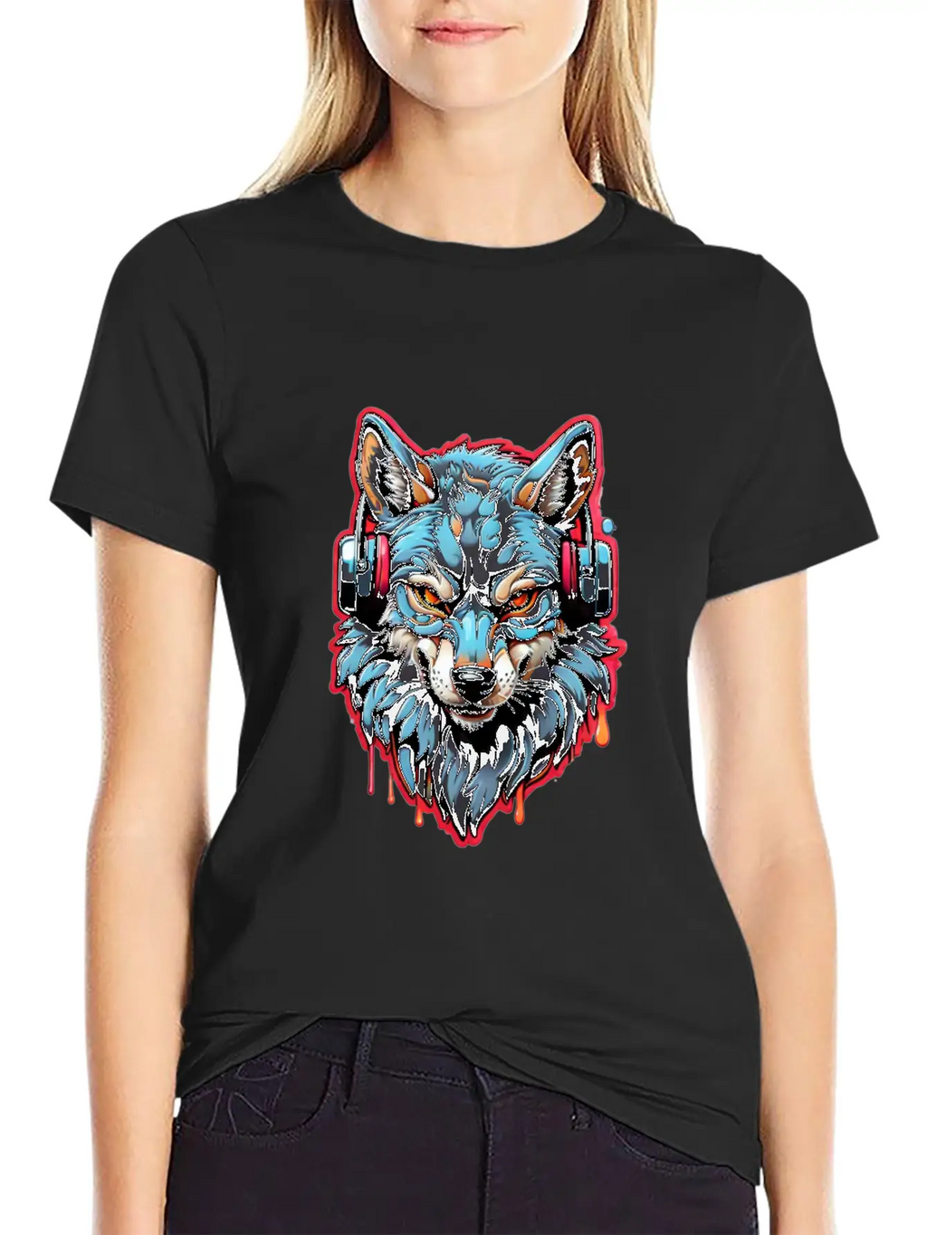 Embrace Nature S Melody With Wolf Music Lovers Unisex Casual T-Shirt – Clean Design For Daily Comfort