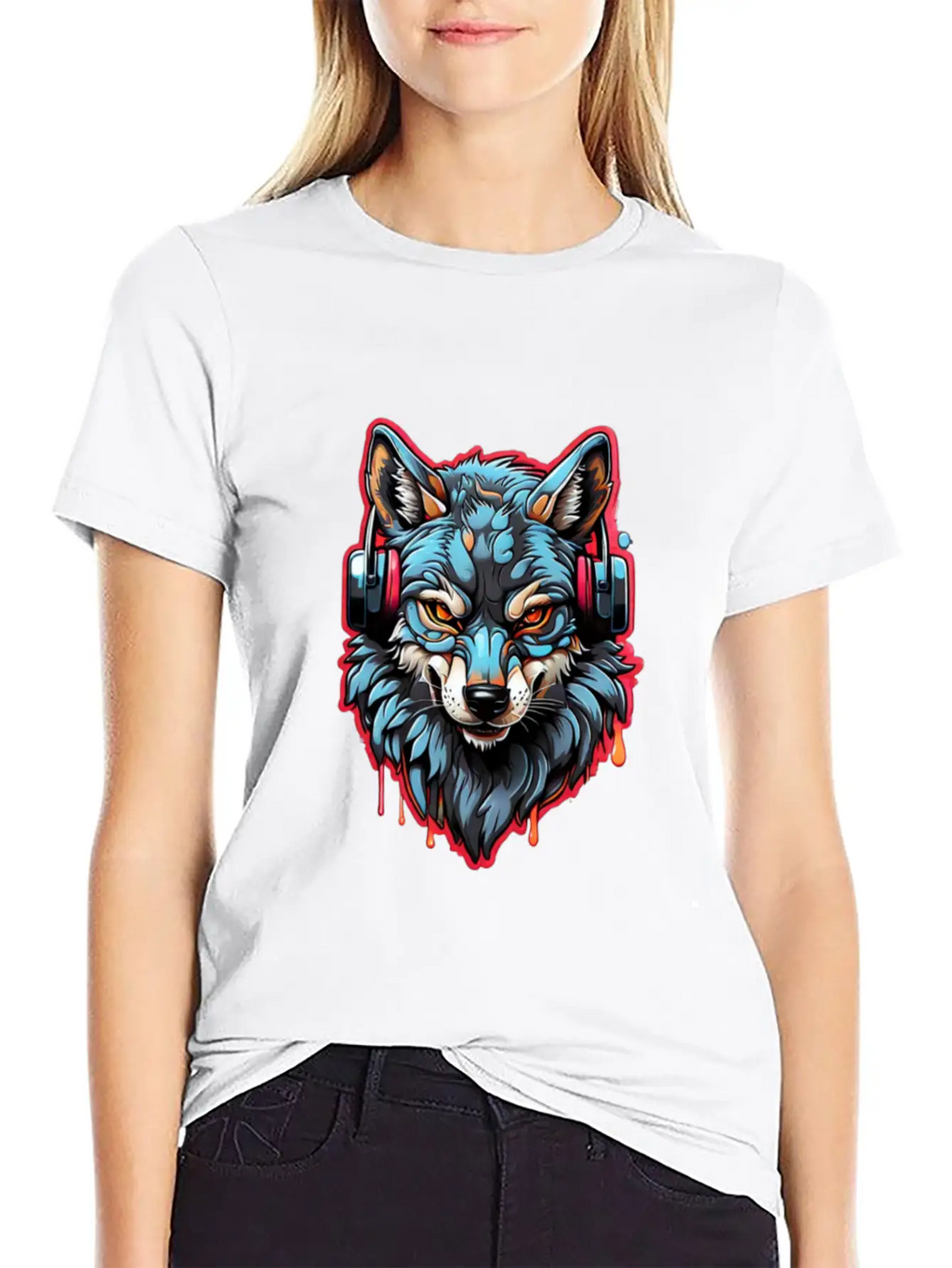 Embrace Nature S Melody With Wolf Music Lovers Unisex Casual T-Shirt – Clean Design For Daily Comfort