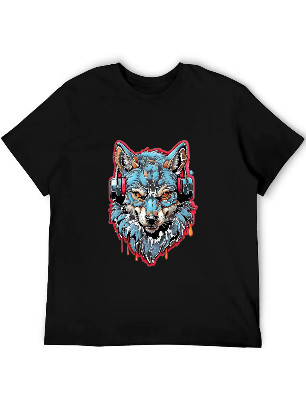 Embrace Nature S Melody With Wolf Music Lovers Unisex Casual T-Shirt – Clean Design For Daily Comfort