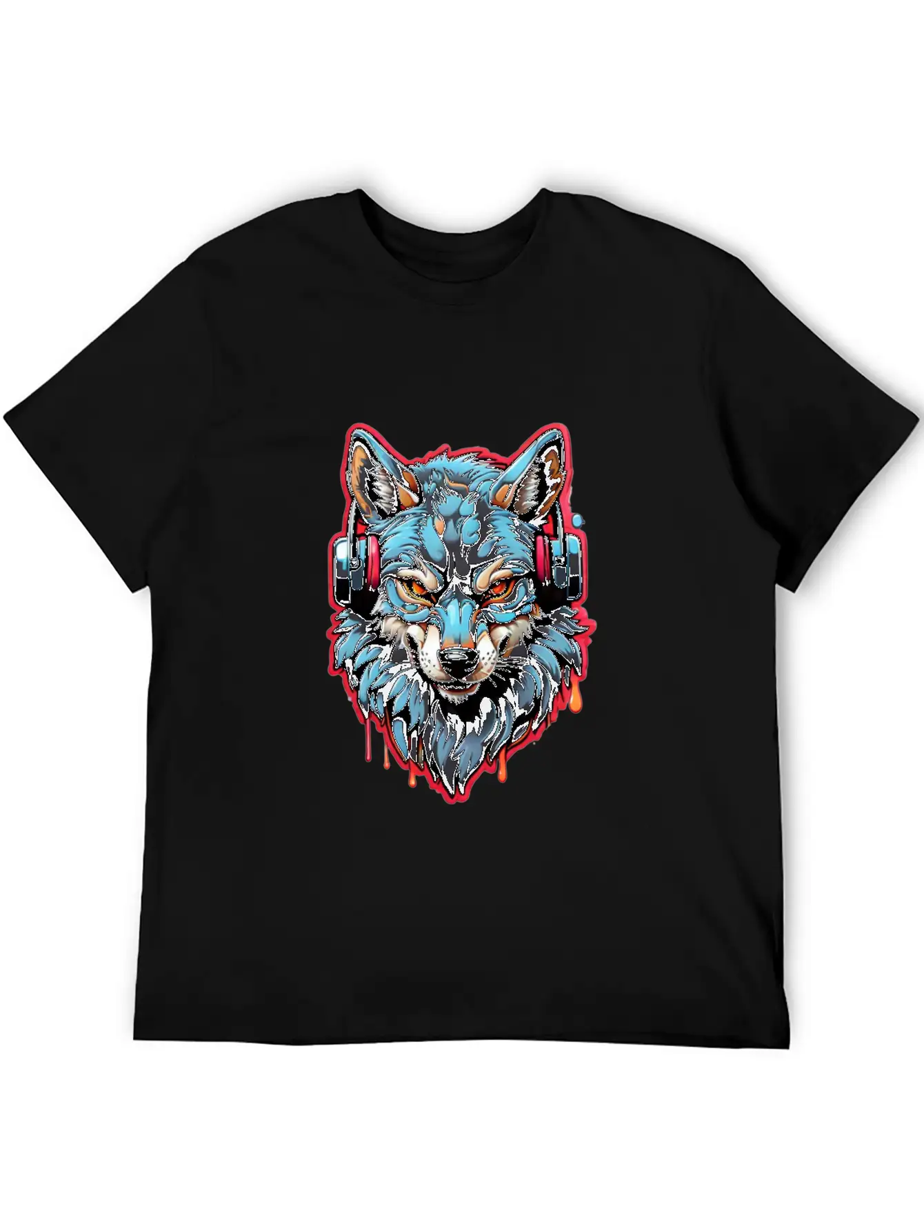 Embrace Nature S Melody With Wolf Music Lovers Unisex Casual T-Shirt – Clean Design For Daily Comfort
