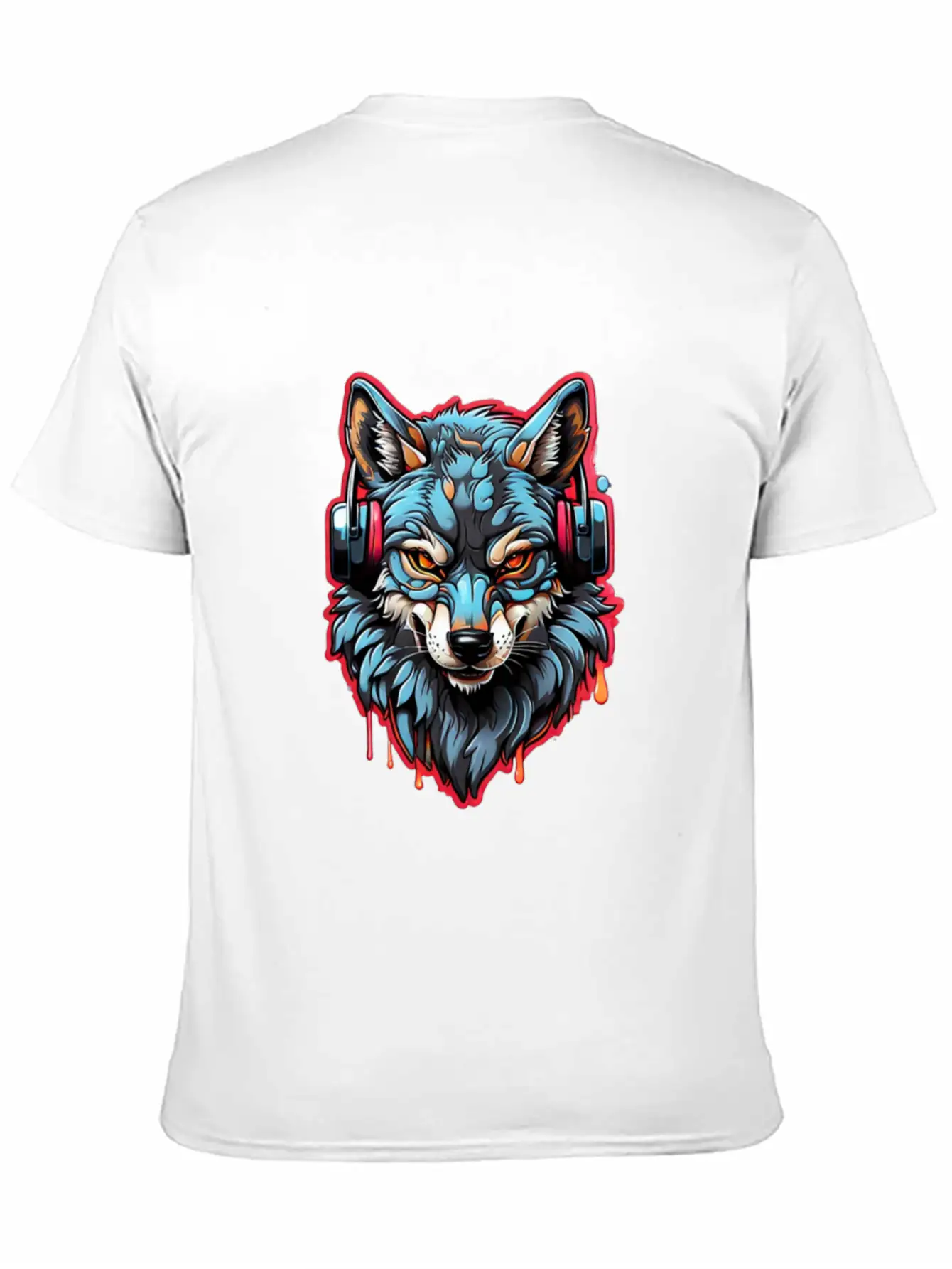 Embrace Nature S Melody With Wolf Music Lovers Unisex Casual T-Shirt – Clean Design For Daily Comfort