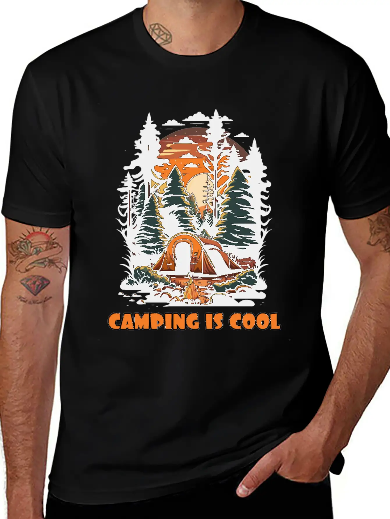 Embrace The Coolness Of Camping Unisex Casual T-Shirt – Clean Design For Daily Comfort