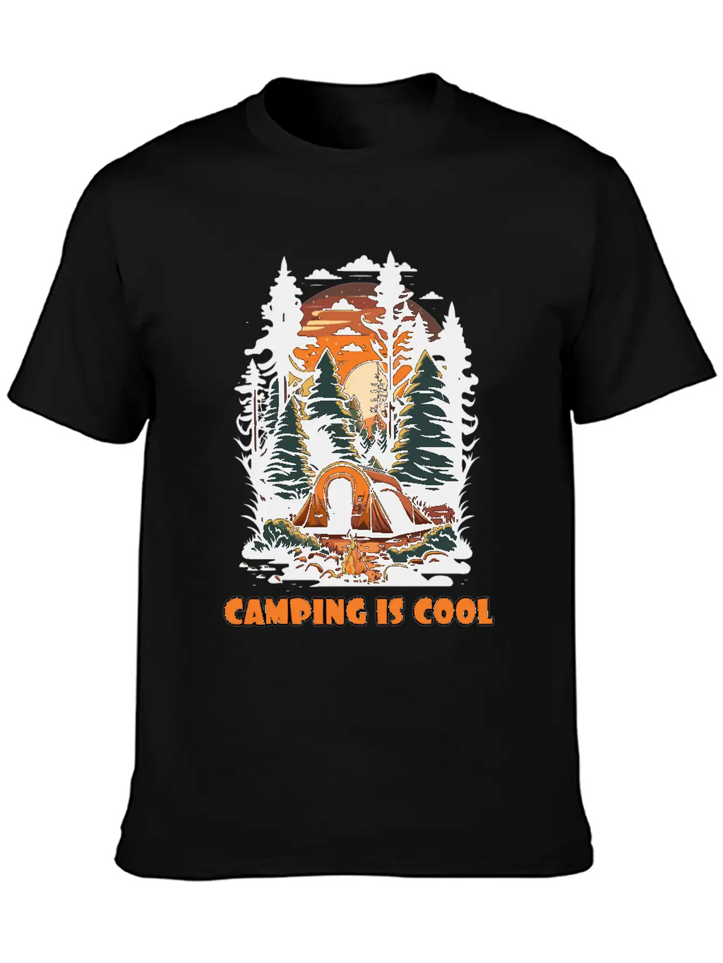 Embrace The Coolness Of Camping Unisex Casual T-Shirt – Clean Design For Daily Comfort