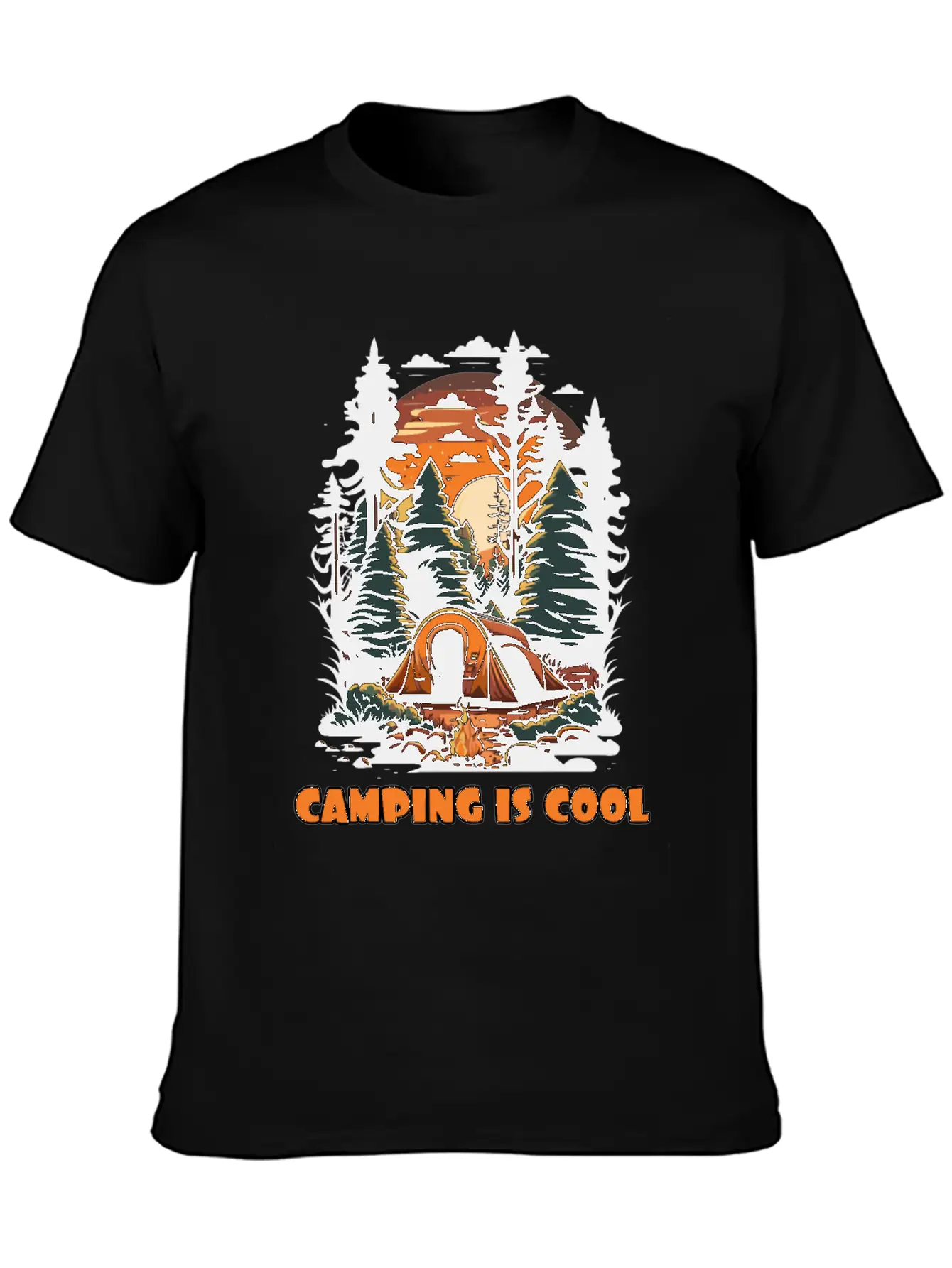 Embrace The Coolness Of Camping Unisex Casual T-Shirt – Clean Design For Daily Comfort