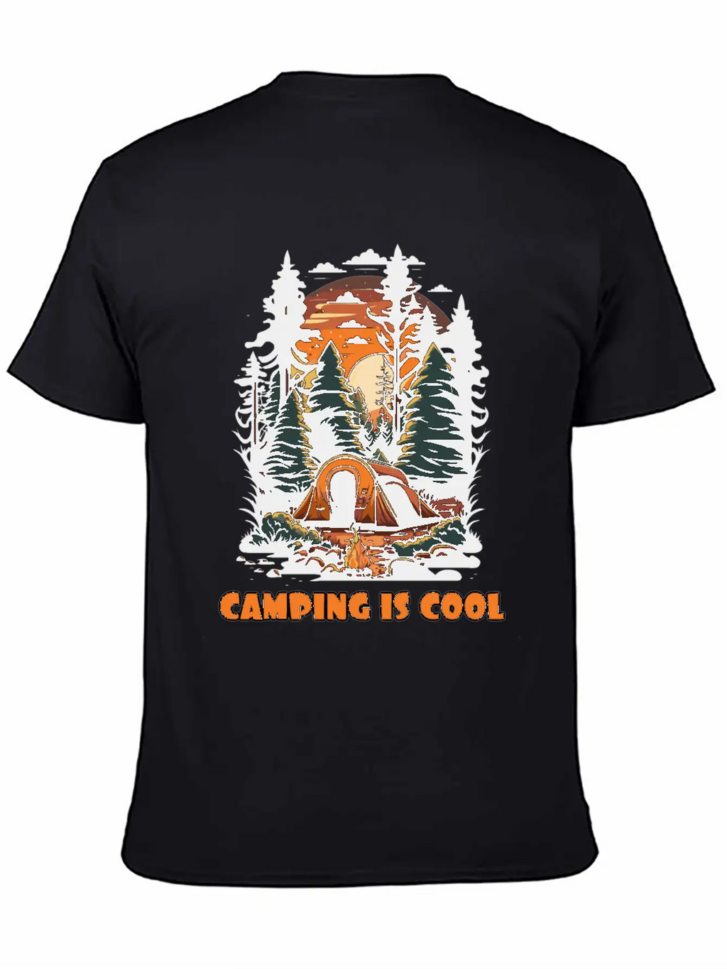 Embrace The Coolness Of Camping Unisex Casual T-Shirt – Clean Design For Daily Comfort
