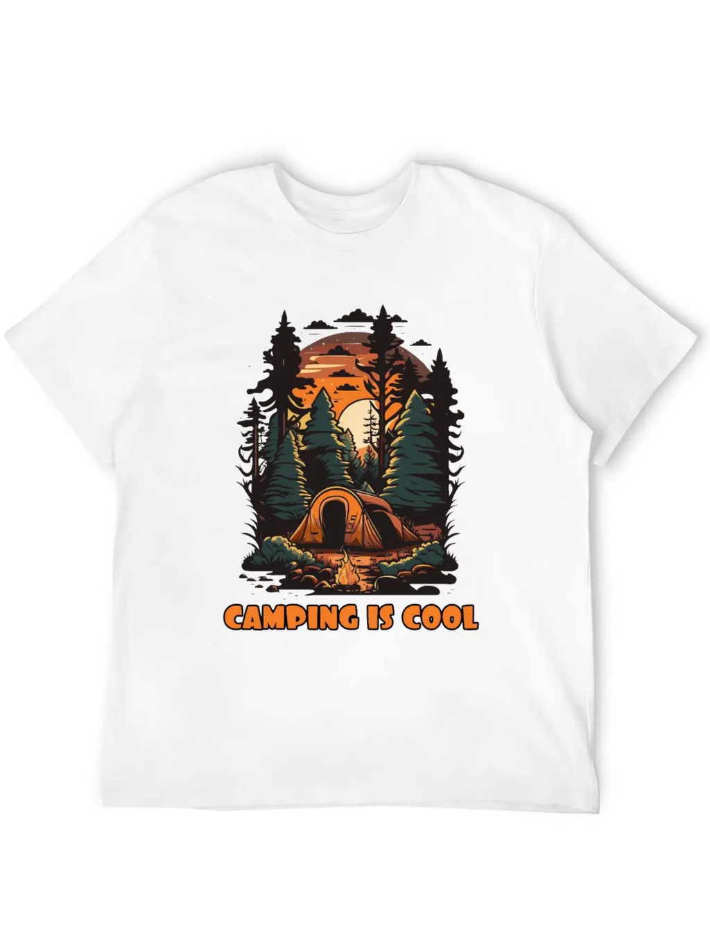Embrace The Coolness Of Camping Unisex Casual T-Shirt – Clean Design For Daily Comfort
