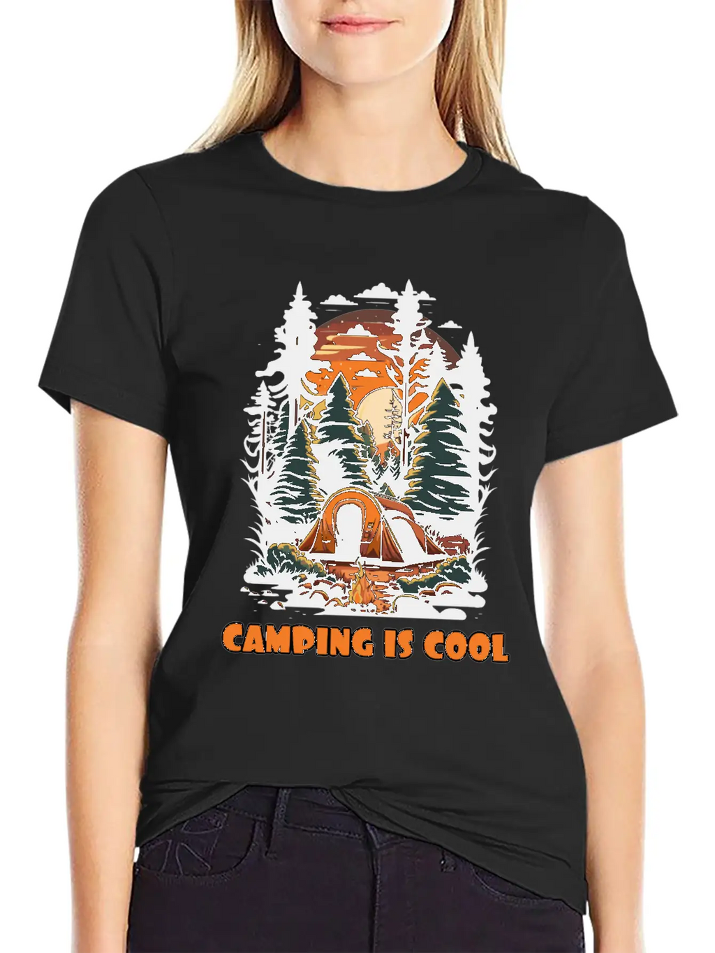Embrace The Coolness Of Camping Unisex Casual T-Shirt – Clean Design For Daily Comfort