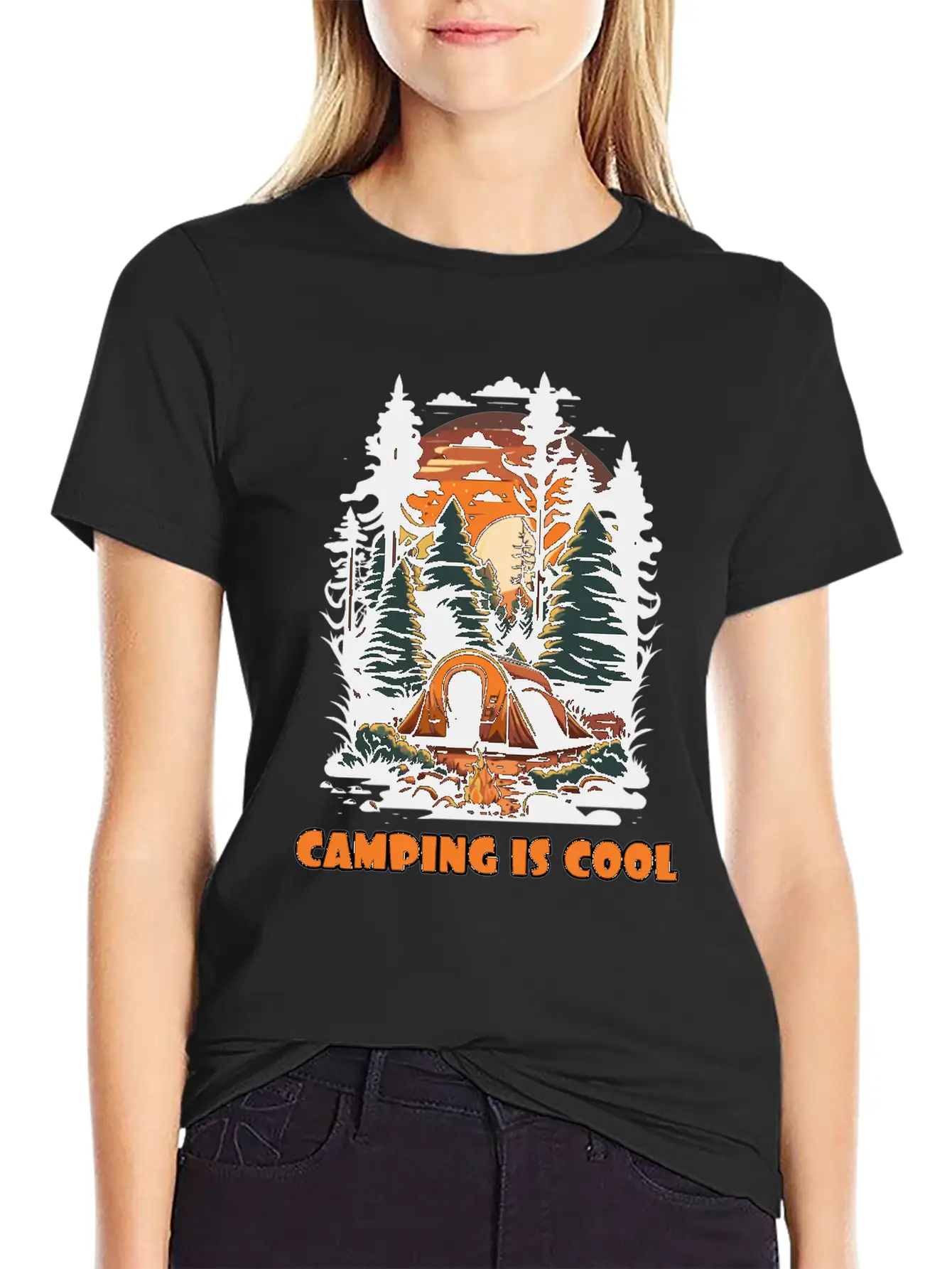 Embrace The Coolness Of Camping Unisex Casual T-Shirt – Clean Design For Daily Comfort