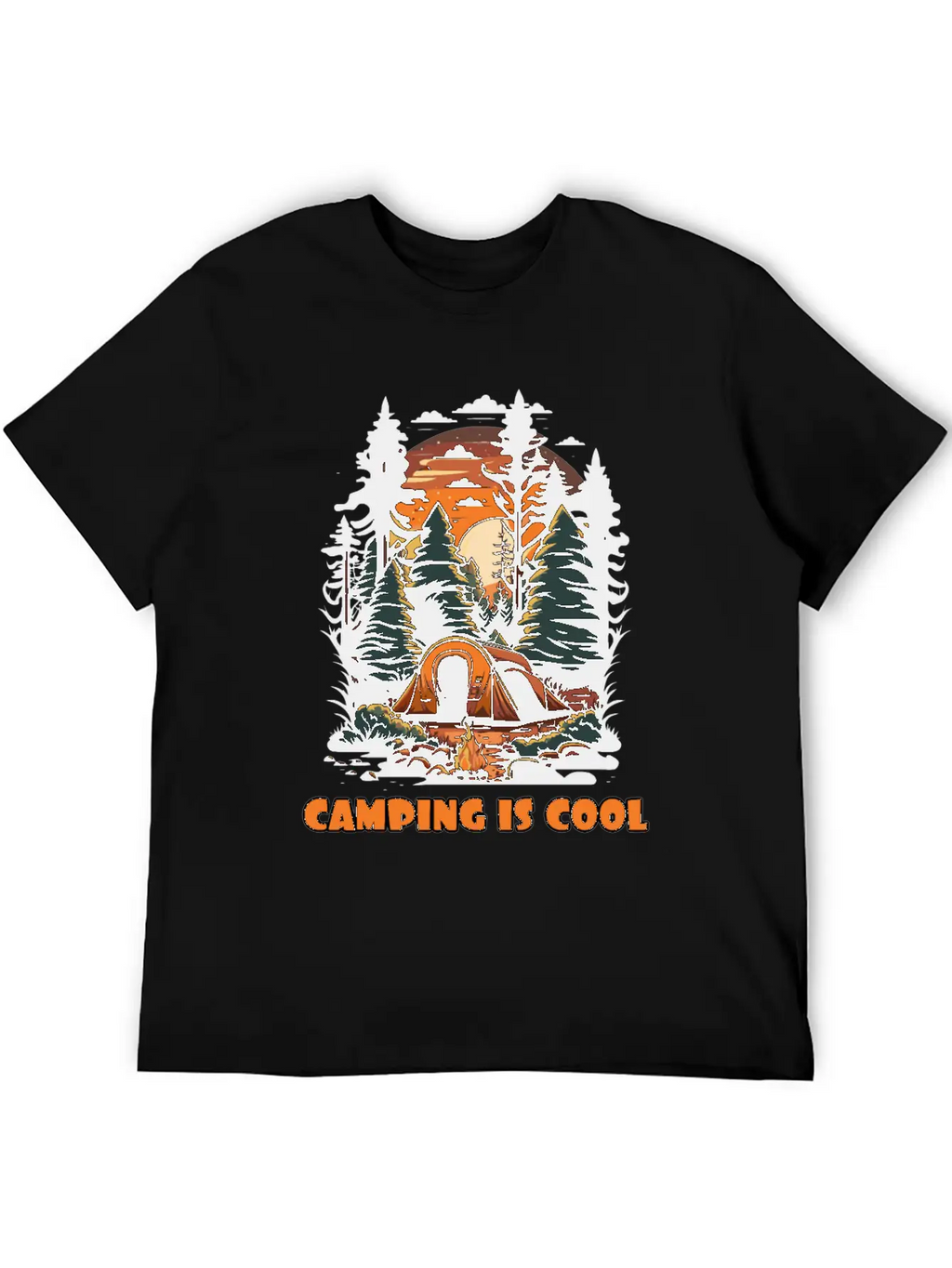 Embrace The Coolness Of Camping Unisex Casual T-Shirt – Clean Design For Daily Comfort