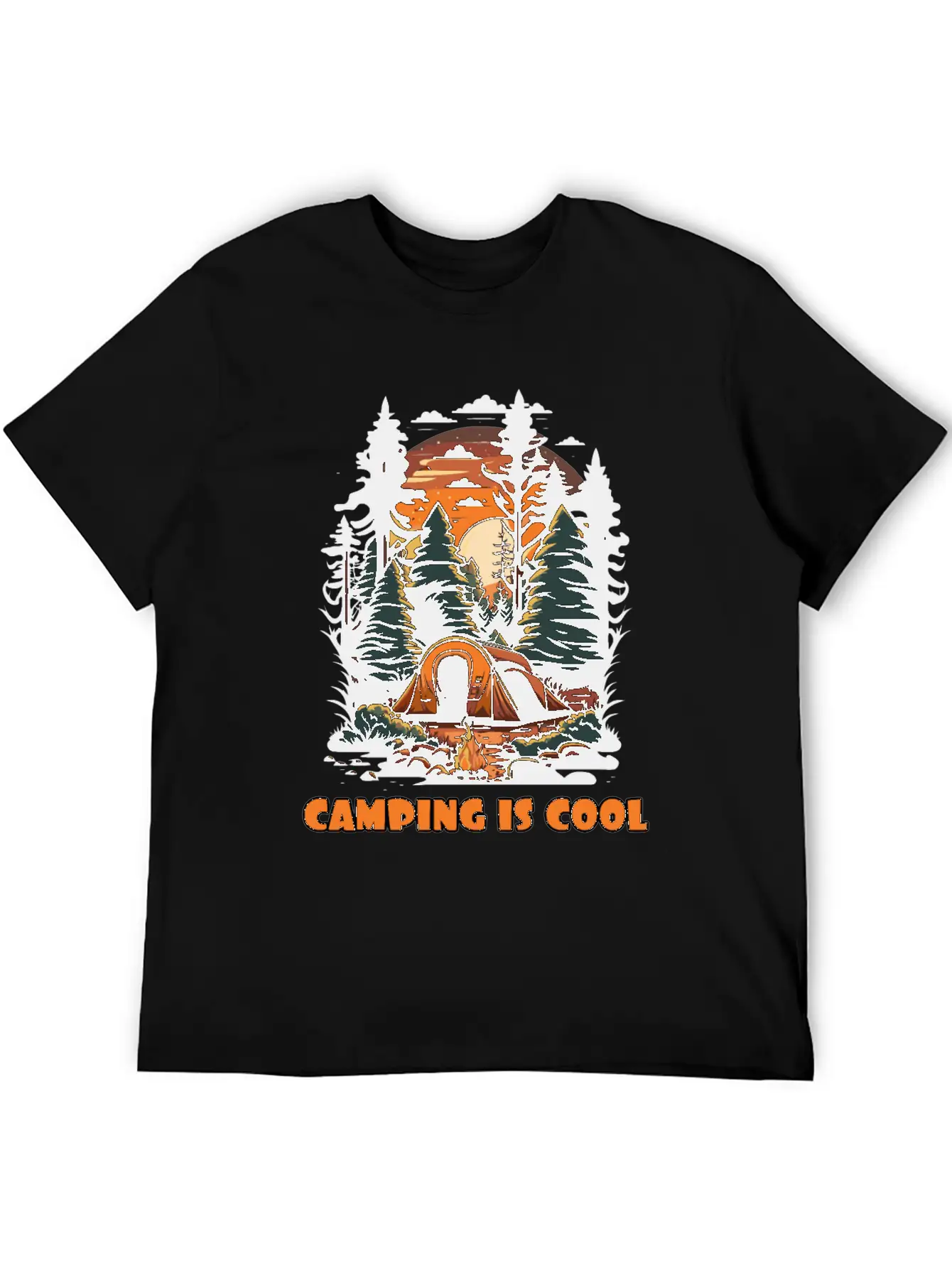 Embrace The Coolness Of Camping Unisex Casual T-Shirt – Clean Design For Daily Comfort