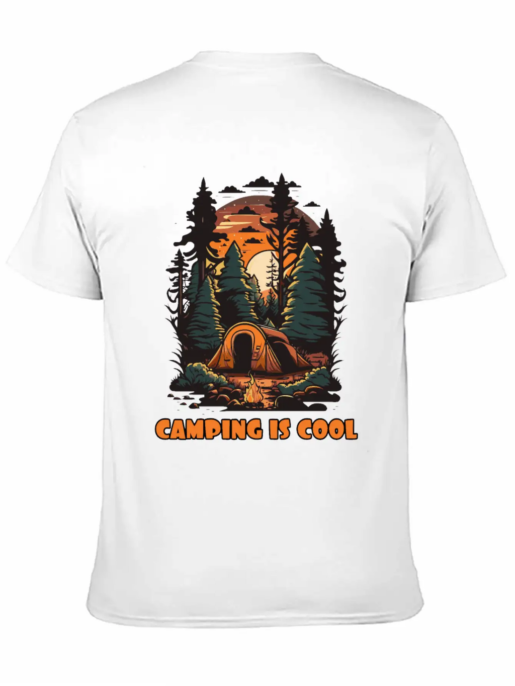 Embrace The Coolness Of Camping Unisex Casual T-Shirt – Clean Design For Daily Comfort