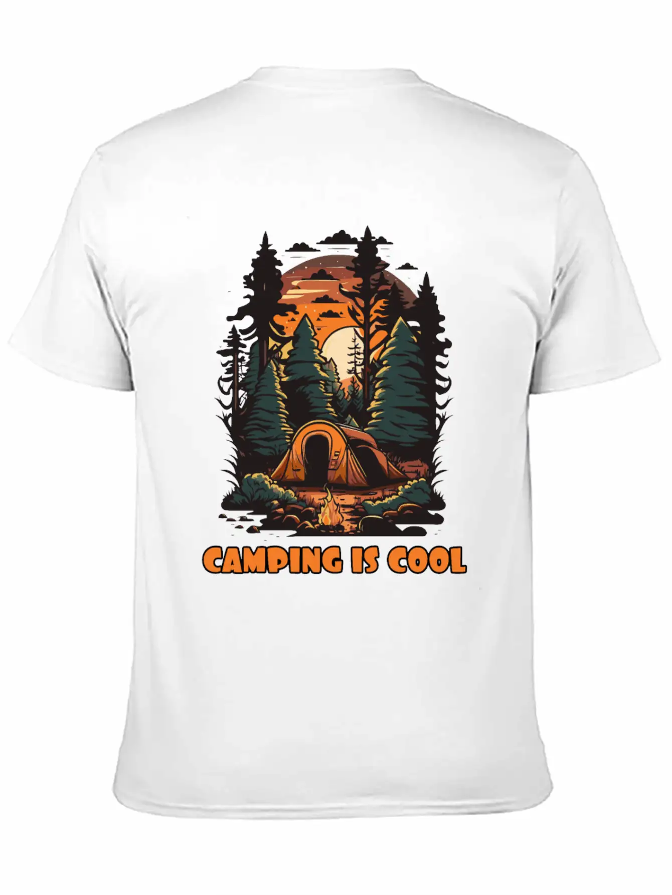 Embrace The Coolness Of Camping Unisex Casual T-Shirt – Clean Design For Daily Comfort