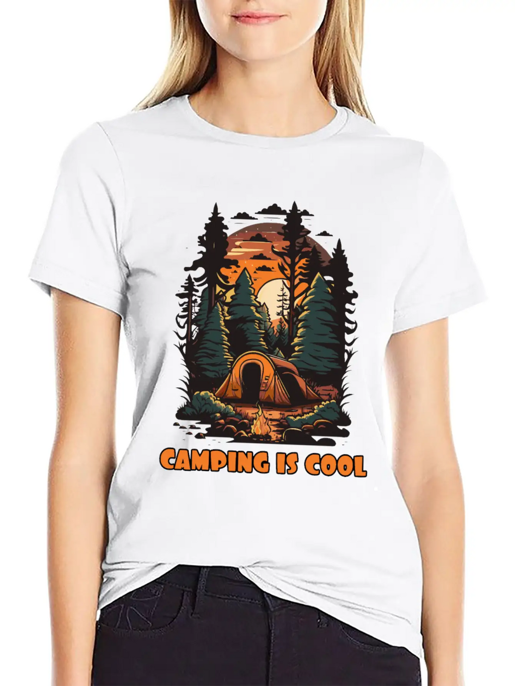 Embrace The Coolness Of Camping Unisex Casual T-Shirt – Clean Design For Daily Comfort