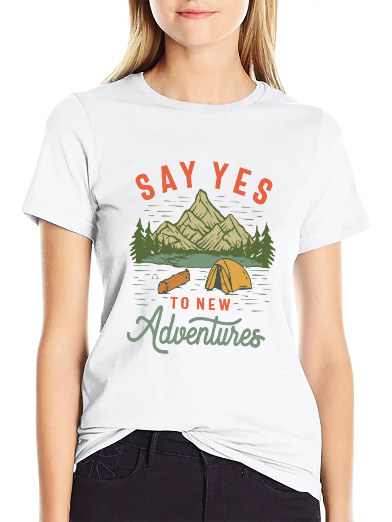 Embrace The Unknown - Say Yes To New Adventures Unisex Casual T-Shirt – Clean Design For Daily Comfort