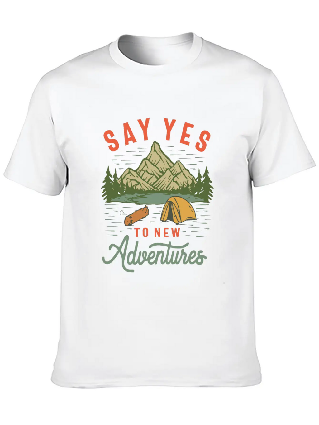 Embrace The Unknown - Say Yes To New Adventures Unisex Casual T-Shirt – Clean Design For Daily Comfort