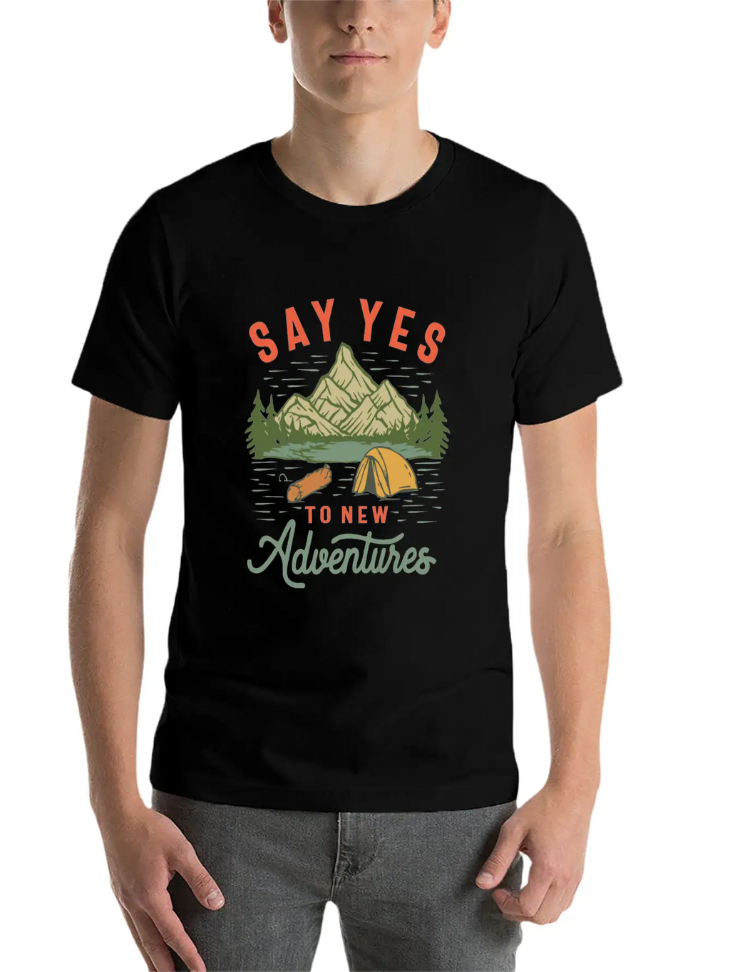 Embrace The Unknown - Say Yes To New Adventures Unisex Casual T-Shirt – Clean Design For Daily Comfort