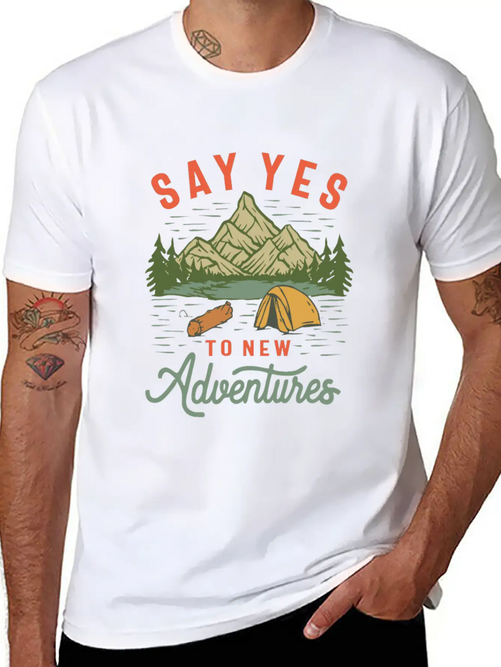 Embrace The Unknown - Say Yes To New Adventures Unisex Casual T-Shirt – Clean Design For Daily Comfort