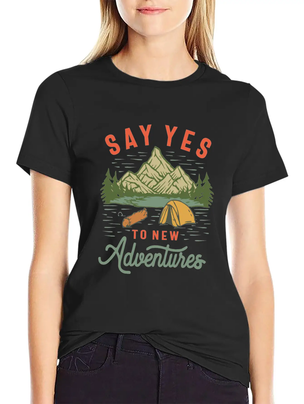 Embrace The Unknown - Say Yes To New Adventures Unisex Casual T-Shirt – Clean Design For Daily Comfort