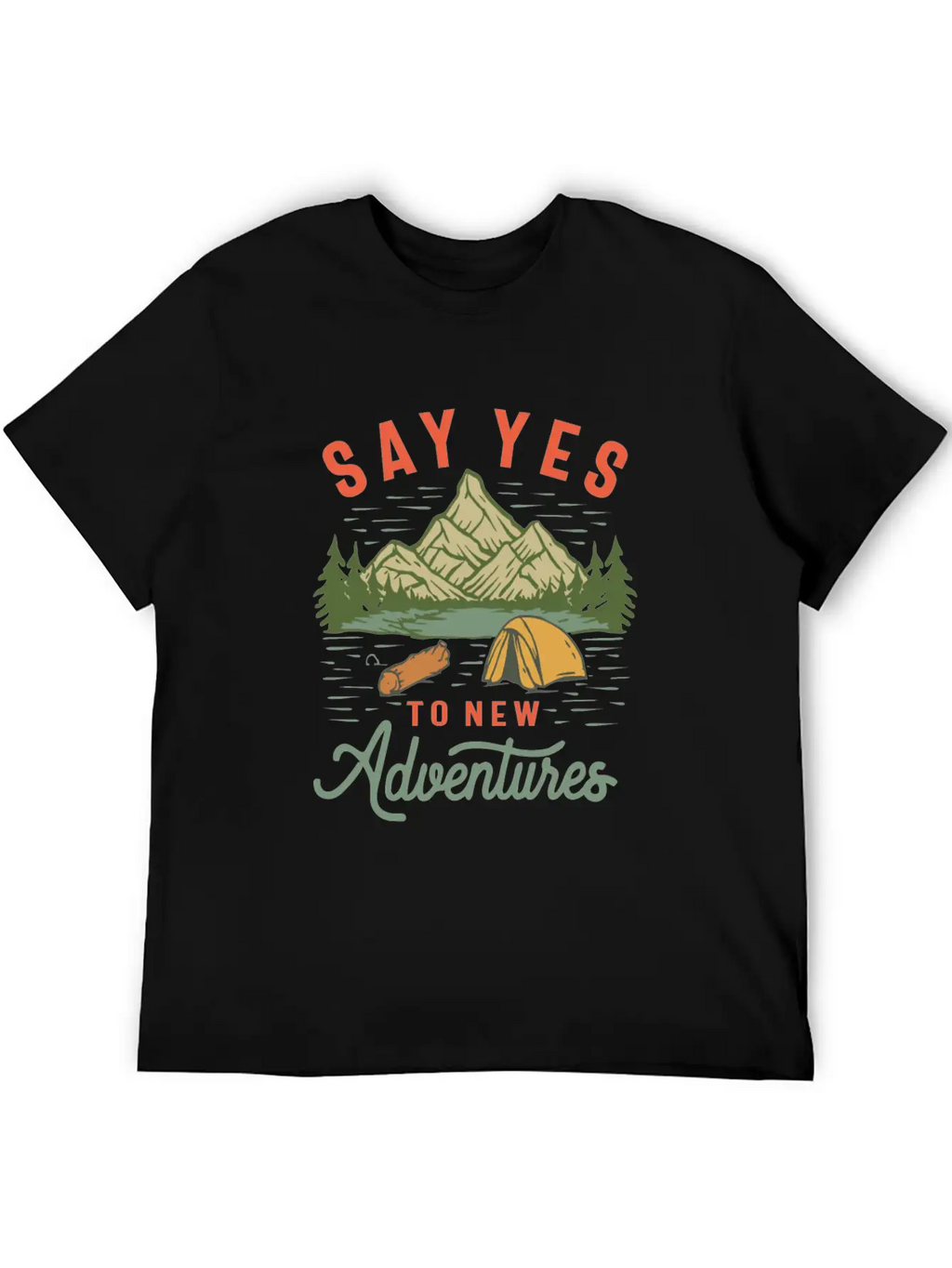 Embrace The Unknown - Say Yes To New Adventures Unisex Casual T-Shirt – Clean Design For Daily Comfort