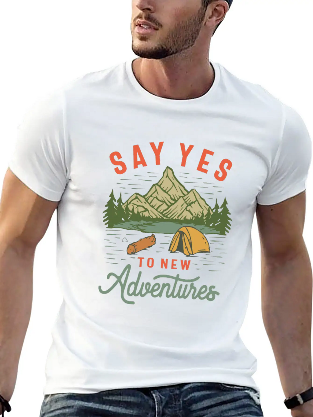 Embrace The Unknown - Say Yes To New Adventures Unisex Casual T-Shirt – Clean Design For Daily Comfort