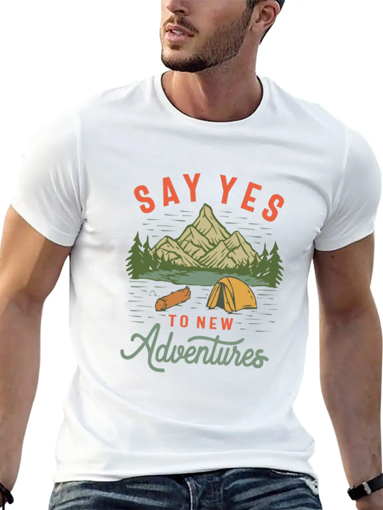 Embrace The Unknown - Say Yes To New Adventures Unisex Casual T-Shirt – Clean Design For Daily Comfort
