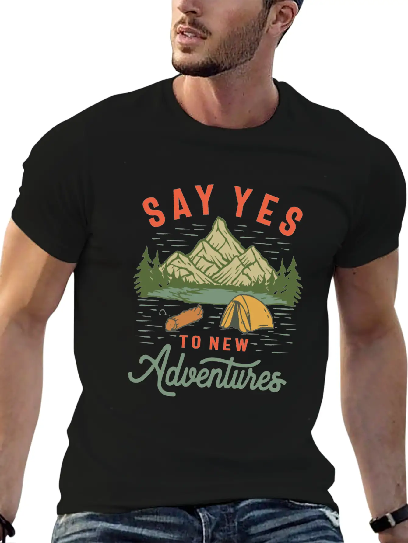 Embrace The Unknown - Say Yes To New Adventures Unisex Casual T-Shirt – Clean Design For Daily Comfort